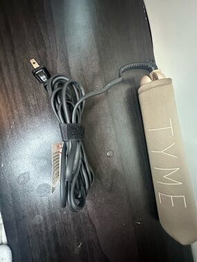 TYME Hair Styling Iron in Taupe with Travel Sleeve
